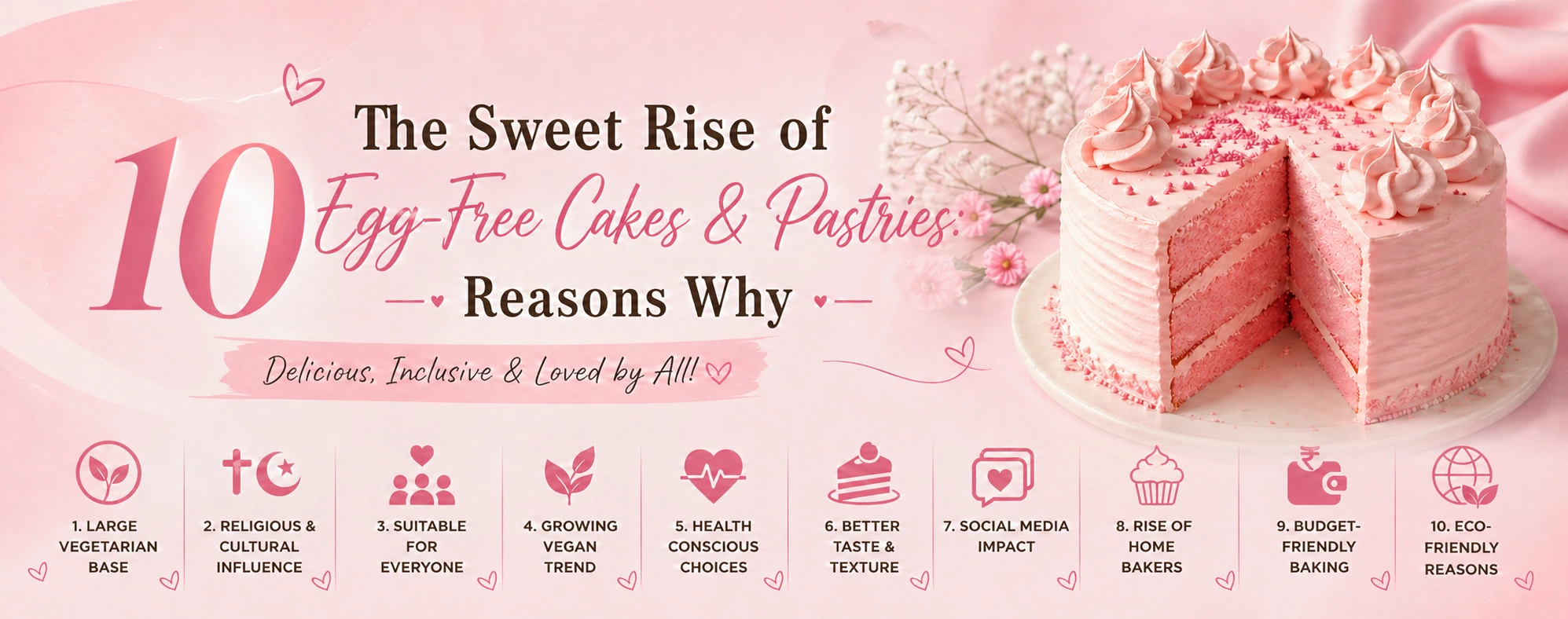 Top 10 Reasons Egg-Free Cakes And Pastries Are Popular