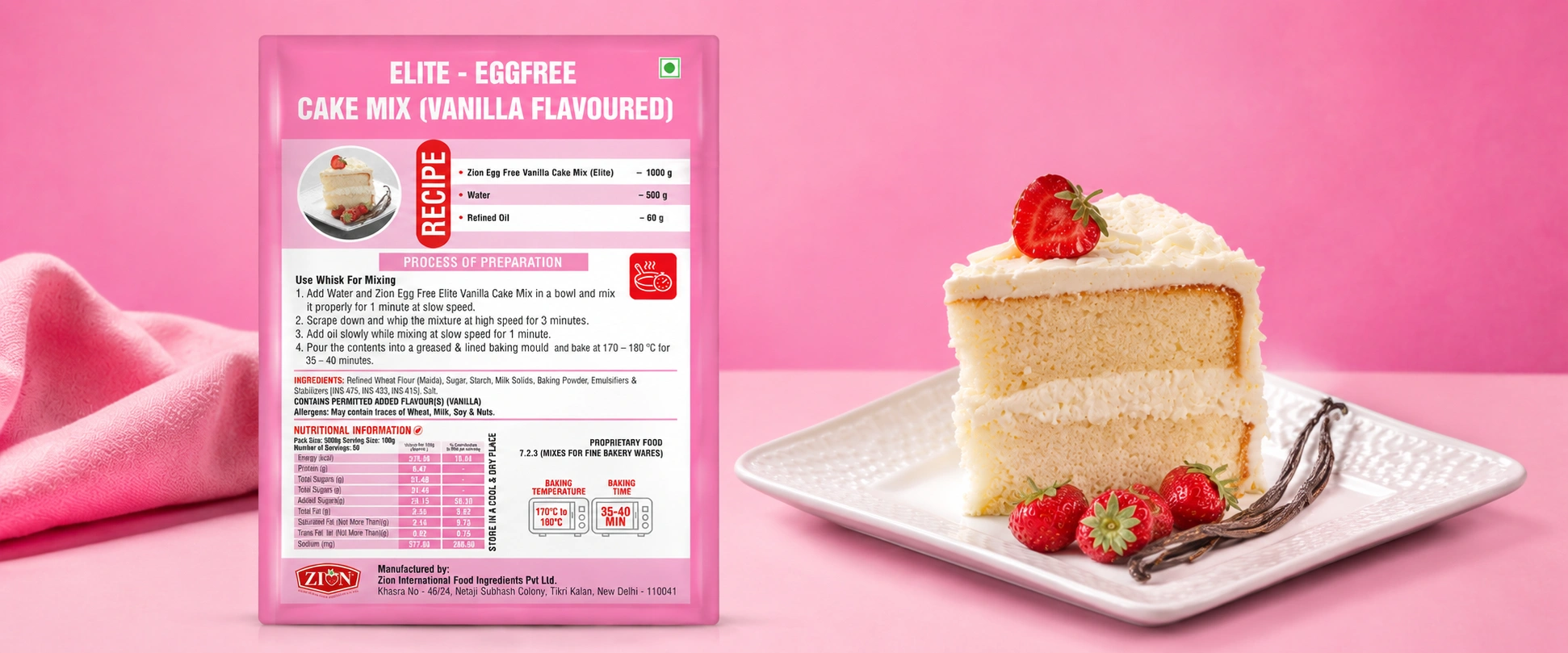 Vanilla Cake Premix