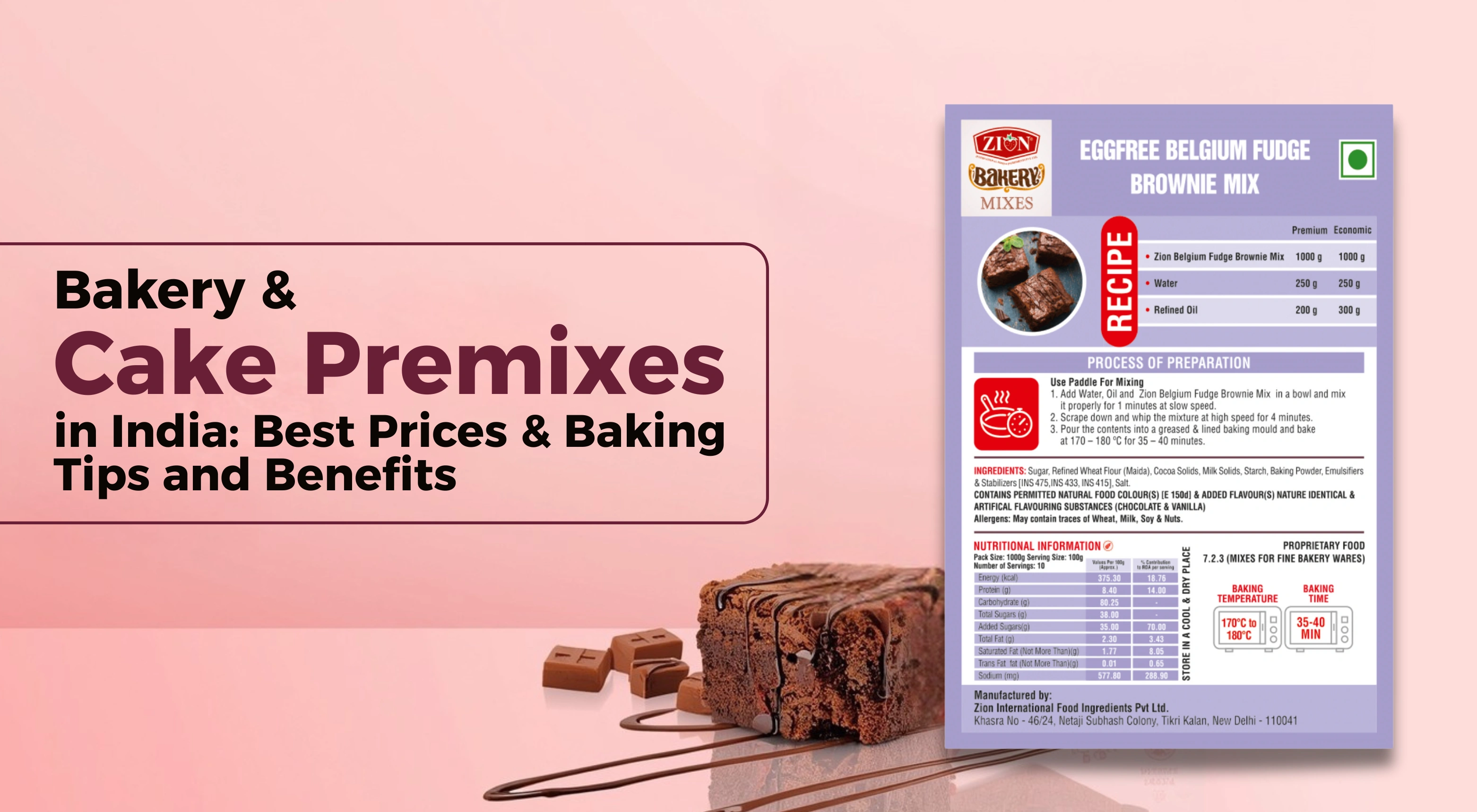 Bakery & Cake Premixes in India