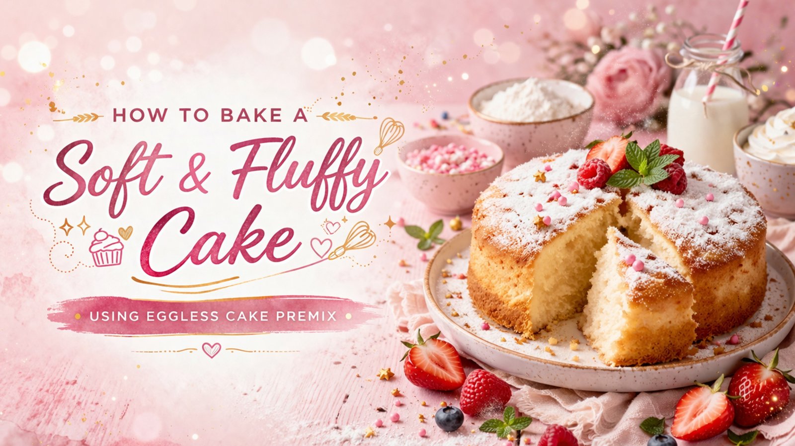 How to Bake a Soft & Fluffy Cake with Eggfree Cake Premix