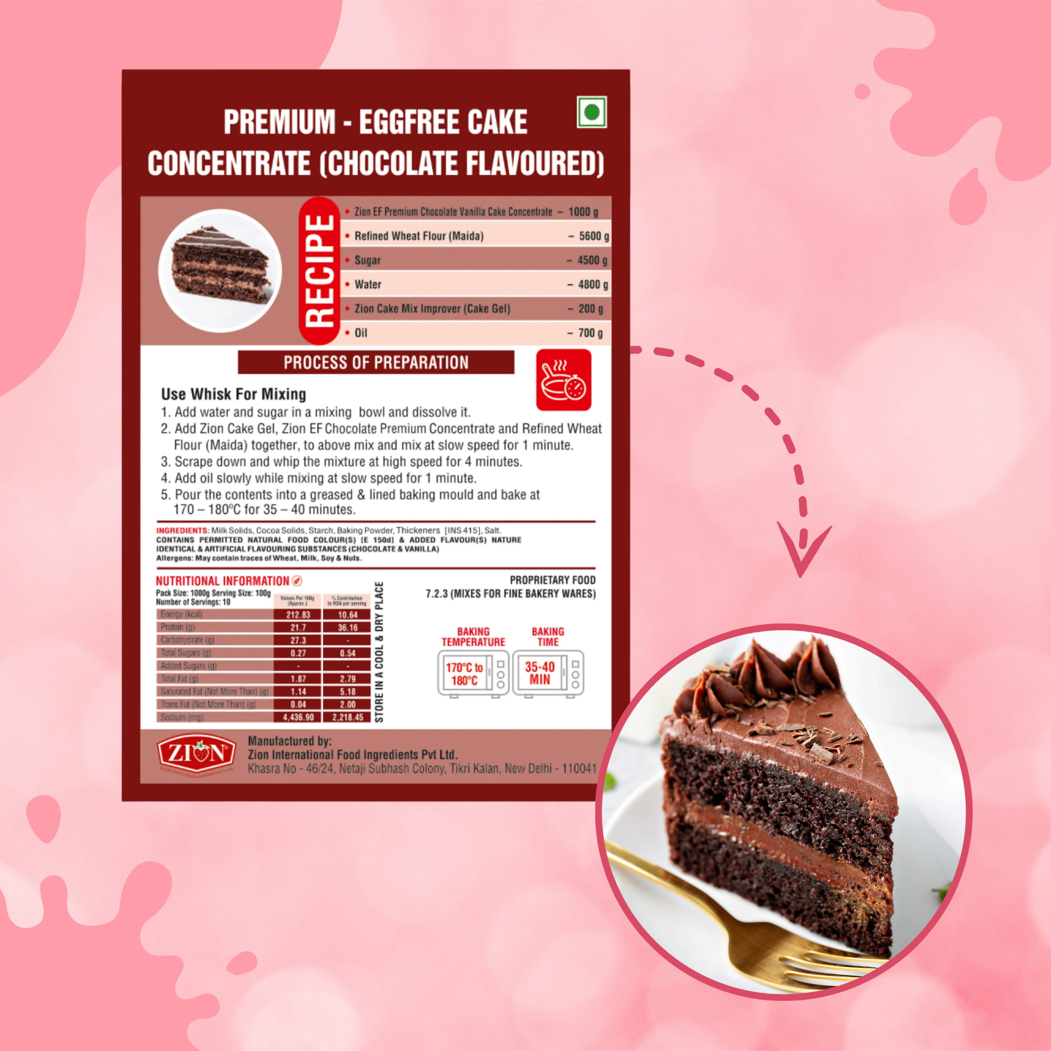 Egg-less Vanilla Cake