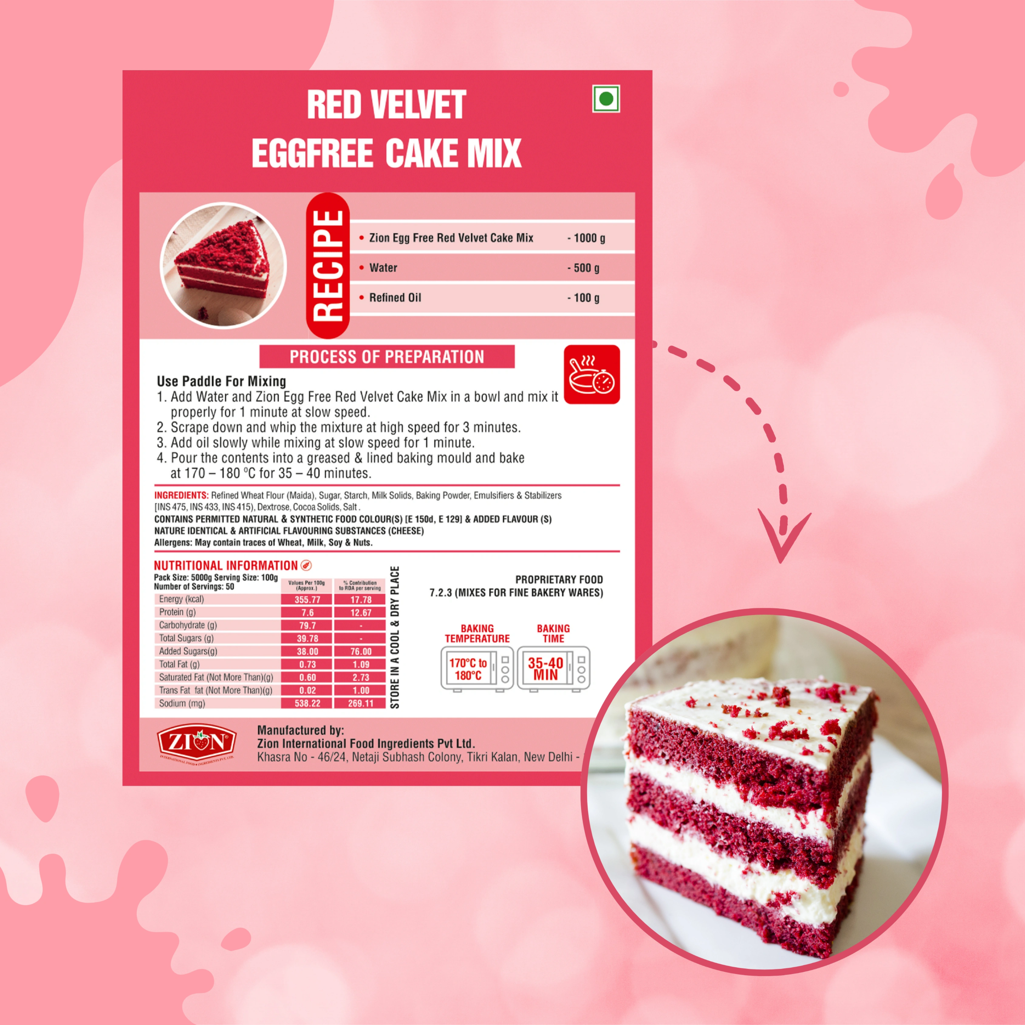 Egg-less Vanilla Cake